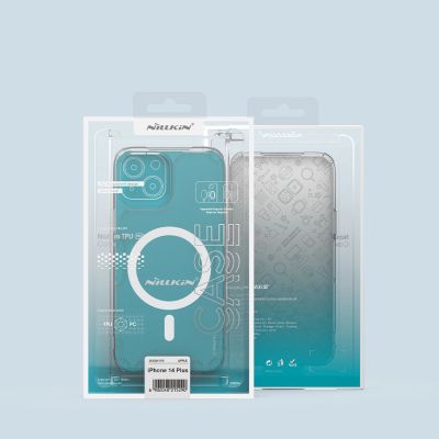 5. Nillkin Nature Pro Magnetic Case etui iPhone 14 Plus magnetyczny pokrowiec MagSafe niebieski