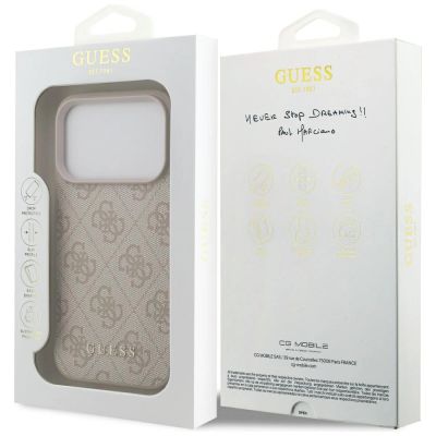 8. Etui Guess 4G Classic na iPhone 17 Pro - różowe