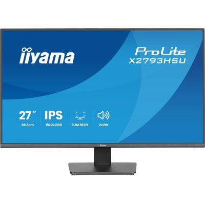 3. iiyama ProLite X2793HSU-B1 monitor komputerowy 68,6 cm (27") 1920 x 1080 px Full HD LED Czarny