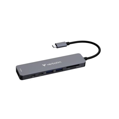 7. Wieloportowy koncentrator Verbatim USB-C Essentials z 7 portami 32158