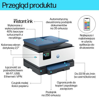 16. Urządzenie wielofunkcyjne HP OfficeJet Pro 9125e 4w1