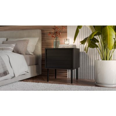 2. Szafka nocna 2szt CORTINA 45x40x51 czarny