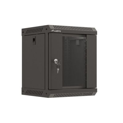 14. Lanberg WF11-3306-10B stojak 6U Szafa wisząca Czarny