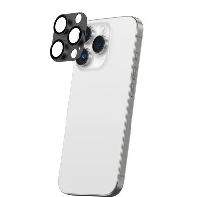 4. Szkło hartowane AMAZINGTHING Aviation-Grade Alloy Lens na wyspę aparatu do iPhone 16 Pro / 16 Pro Max - czarne