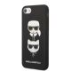 2. Etui Karl Lagerfeld Saffiano Karl&Choupette Head na iPhone 7 / 8 / SE 2020 / SE 2022 - czarne