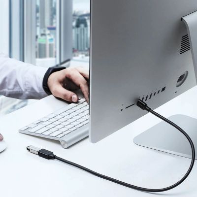 8. Ugreen kabel przedłużacz przejściówka USB-A (męski) - USB-A (żeński) USB 3.0 5Gb/s 0.5m czarny (US129)