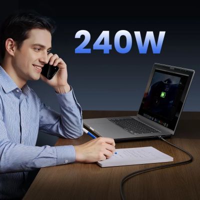 8. Kabel Orico USB4 Thunderbolt5 80Gbps 240W USB-C do USB-C 1,5m - czarny