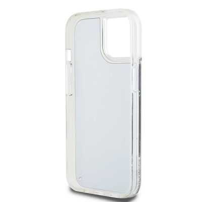 7. Etui DKNY Liquid Glitter Big Logo na iPhone 14 / 15 / 13 - czarne
