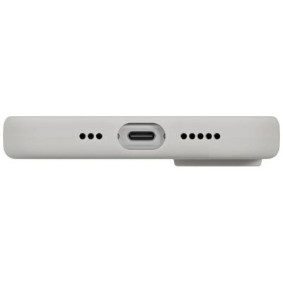 5. Etui UNIQ Lino na iPhone 17 Magclick Charging - szare