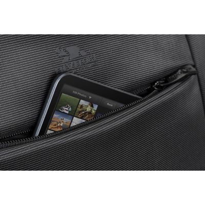 12. RIVACASE TORBA/PLECAK NA LAPTOP 16" CENTRAL, CZARNA, TORBA KONWERTOWANA DO PLECAKA