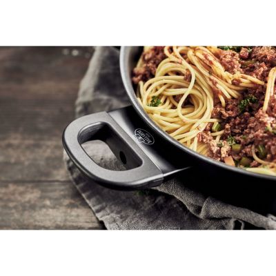 3. Patelnia BALLARINI Avola głęboka z 2 uchwytami tytanowa 28 cm 75002-923-0