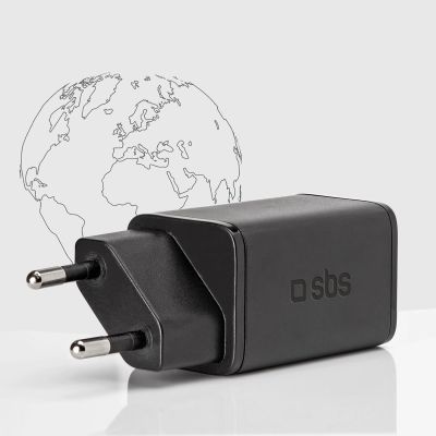 5. Ładowarka sieciowa SBS TETRGAN1C45W 45W GaN USB-C z Power Delivery - czarna
