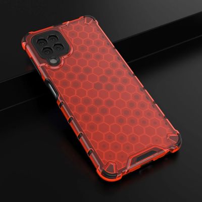 14. Honeycomb etui pancerny pokrowiec z żelową ramką Samsung Galaxy A22 4G czerwony