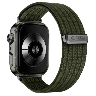 2. Pasek Tech-Protect Nylon an Huawei Watch Fit 3 / 4 / 4 Pro / 5 / 5 Pro - zielony