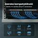 15. Patch panel Extralink EX.9663 (0.5U; kat. 6; 24xRJ-45)