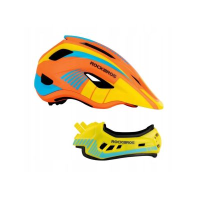 2. ROCKBROS kask dziecięcy TT-32SOYB 54-58cm pomarań