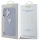 8. Etui Guess Hot Stamp 4G Pattern Triangle Metal Logo na iPhone 16 - fioletowe