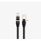 15. Ugreen kabel przewód internetowy sieciowy Ethernet patchcord RJ45 Cat 7 STP LAN 10Gbps 2m czarny (11269)