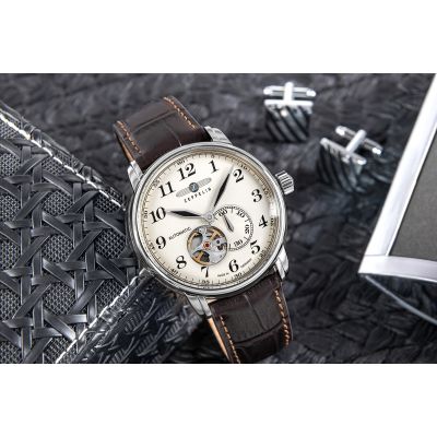 5. Zegarek Męski ZEPPELIN LZ127 Graf Zeppelin Automatik 7666-5 + BOX