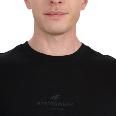 4. Koszulka męska 4F M2961 głęboka czerń 4FWAW25TTSHM2961 20S