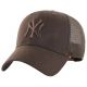 47 Brand MLB New York Yankees Branson Cap B-BRANS17CTP-BW Brązowe One size