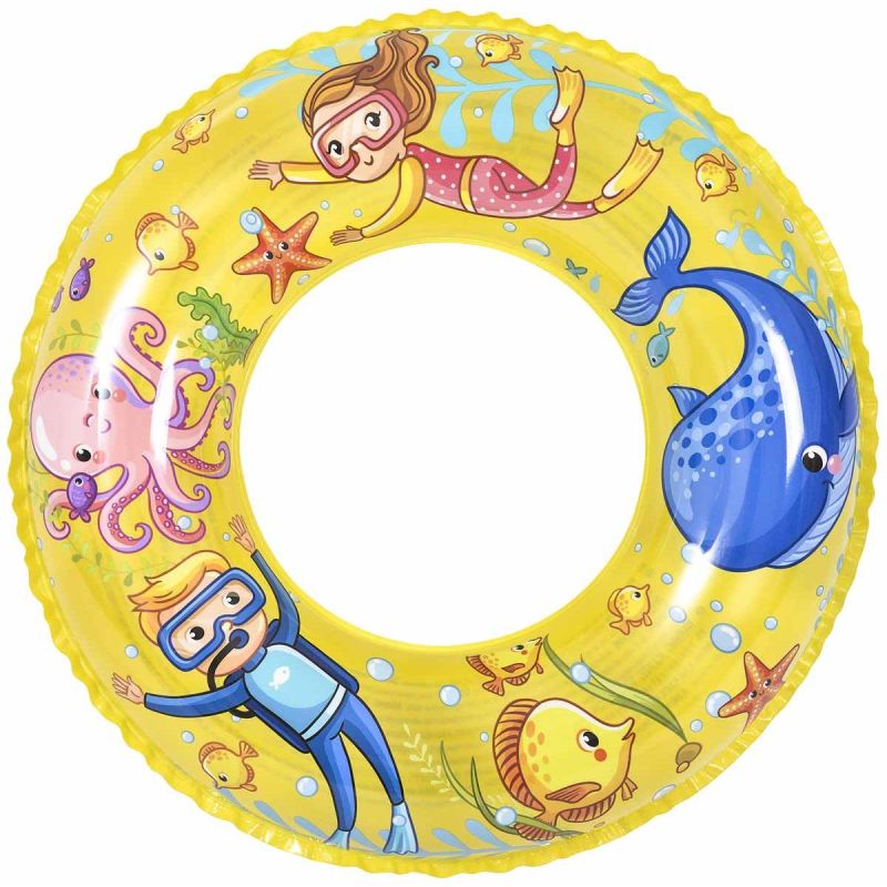 3. KÓŁKO DO PŁYWANIA PODWODNY ŚWIAT 60CM 37592 - ŻÓŁTE