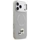 4. Etui Karl Lagerfeld Karl & Choupette Pins MagSafe do iPhone 17 Pro - szare