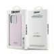 8. Etui DKNY Liquid Silicone Small Metal Logo MagSafe na iPhone 15 Pro - różowe