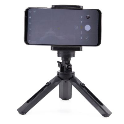 17. Mini statyw uchwyt do zdjęć selfie na telefon aparat kamerę GoPro 16 - 21 cm czarny