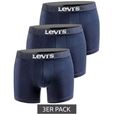 2. Levi's Boxers 3-Pack  bokserki majtki męskie granatowe bawełna