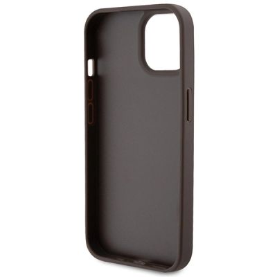 8. Etui Guess Crossbody 4G Metal Logo do iPhone 15 Plus - brązowe
