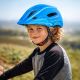 7. Kask rowerowy fullface dziecięcy Wozinsky z tylną lampką USB 52-56 cm - niebieski