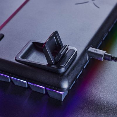8. HyperX Alloy Origins 65 czarny / Klawiatura gamingowa / mechaniczna / HyperX czerwony / US / RGB / USB-C