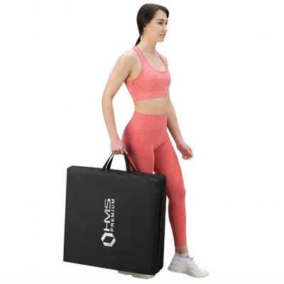 8. Materac gimnastyczny składany czarny 1800x600x500mm HMS MGS02