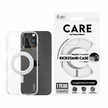 Etui CARE by PanzerGlass Kickstand Case MagSafe na iPhone 15 Pro Max - srebrne