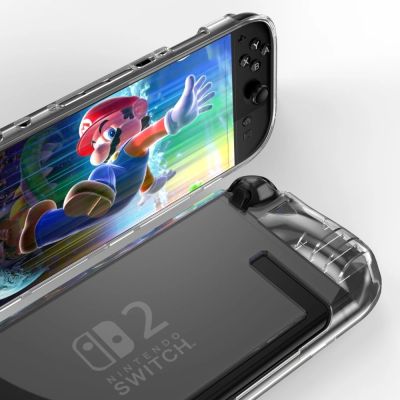 4. Etui Tech-Protect FlexAir na Nintendo Switch 2 - przezroczyste