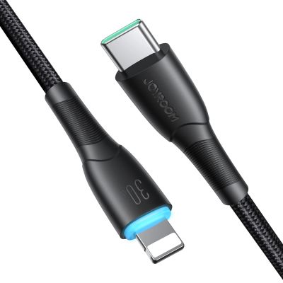 3. Kabel Joyroom Starry Series SA32-CL3 30W USB-C / Lightning 1m - czarny
