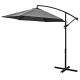 18. PARASOL OGRODOWY 300CM SKŁADANY NA WYSIĘGNIKU SZARY ANTRACYT