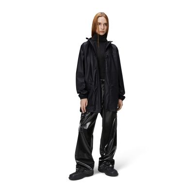 7. Rains kurtka przeciwdeszczowa CARGO LONG JACKET W3 12060 01 BLACK