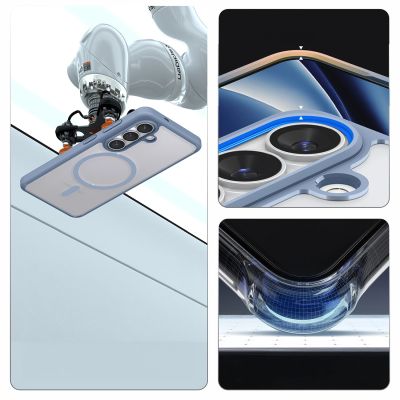 19. Etui Spigen Ultra Hybrid Mag MagSafe na Samsung Galaxy S26 - przezroczysto-niebieskie