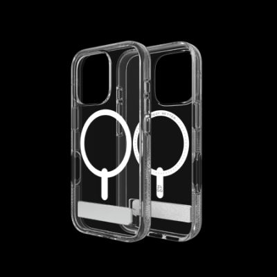 3. Etui ZAGG Crystal Palace Snap Kickstand MagSafe z podstawką na iPhone 16 Pro - przezroczyste