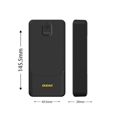 4. Powerbank Dudao K10Pro 2,4A 20000mAh 2 x USB-A - czarny