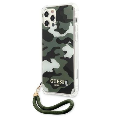 2. Etui Guess Camo Collection na iPhone 12 / iPhone 12 Pro - zielone