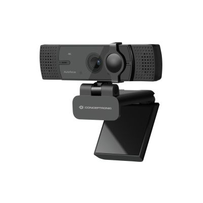 Kamera internetowa Conceptronic AMDIS08B - kolor - 8,3 MP - 3840 x 2160 - 4K - stała ogniskowa - audio - USB 2.0 - MJPEG, YUY2