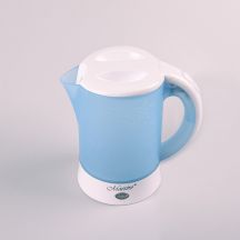ELDOM CZAJNIK TURYSTYCZNY C190 LINO 0,6 L 550W NIEBIESKI + DWA KUBKI, DWIE ŁYŻECZKI