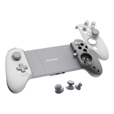 3. GameSir G8 Plus MFi Biały USB Gamepad Android, iOS, Nintendo Switch, PC