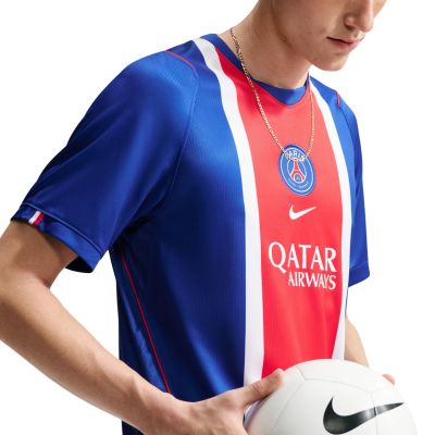 6. Koszulka męska Nike Paris Saint-Germain 2026/27 Stadium Home niebiesko-czerwona II1885 417