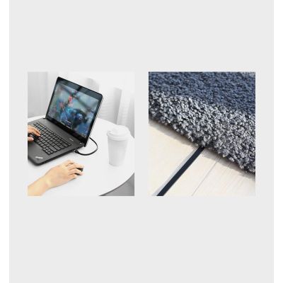 7. Ugreen płaski kabel przewód internetowy sieciowy Ethernet patchcord RJ45 Cat 6 UTP 1000 Mbps 5 m czarny (NW101 50187)