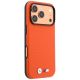 4. Etui BMW M Quadrille Kevlar Metal Logo MagSafe na iPhone 17 Pro Max / 18 Pro Max - pomarańczowe