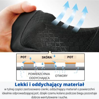 2. Stabilizator kolana orteza dla biegaczy Zamst RK-1 Plus Prawy - 6828